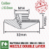 Nozzle DL-0.8-D32H15M14 Raytools Image